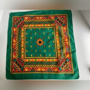 Vintage Paris Lehigh Bandana Aztec Tribal Bird and Lion